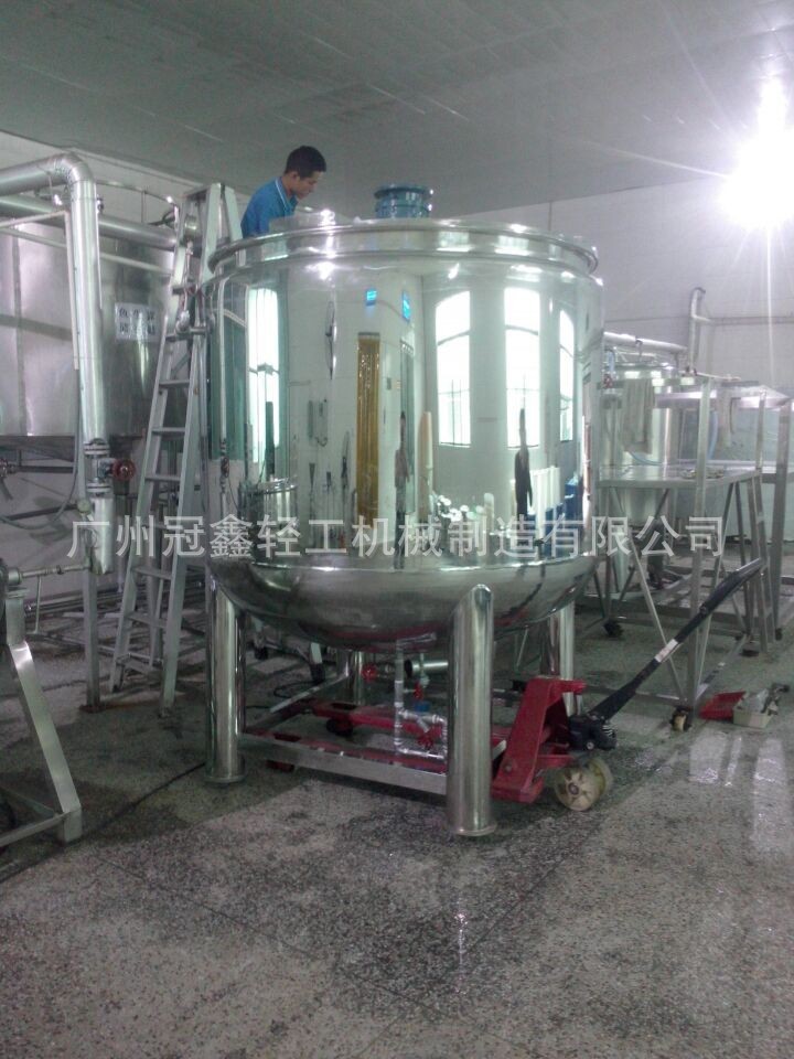蒸汽加热配料罐 调味品加热搅拌锅  火锅料加热调配罐 酱料搅拌锅