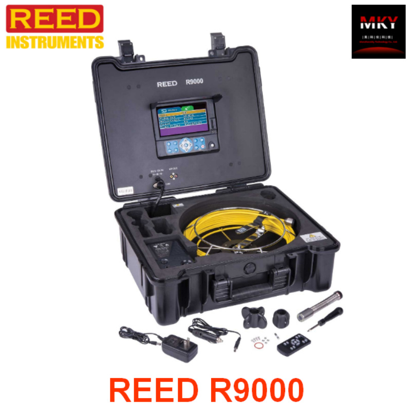 REED R9000便携式7英寸显示屏800x480像素20米探头电缆进口内窥镜