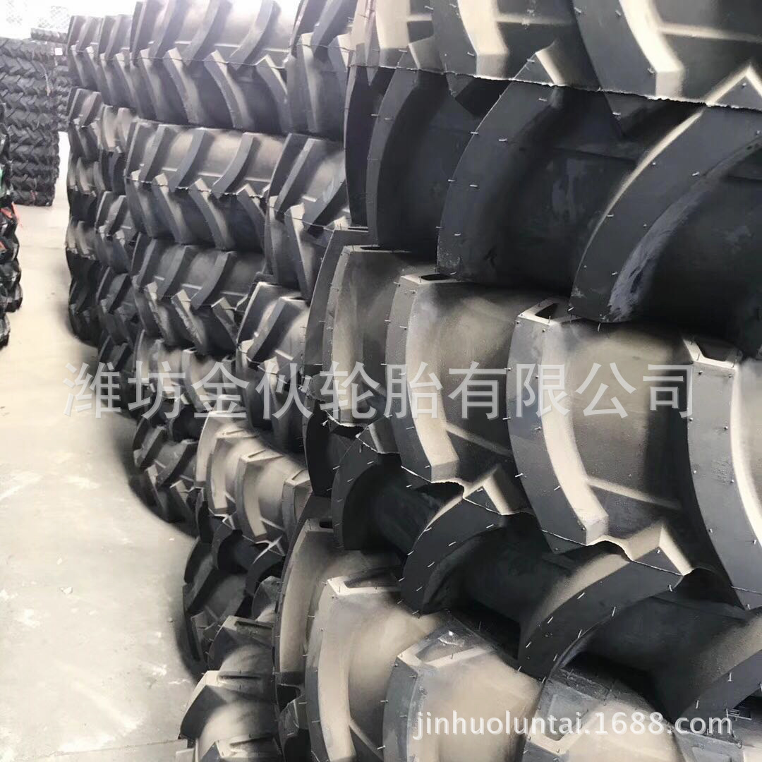 厂家供应13.6-16 拖拉机轮胎 农用车轮胎 加密人字花纹轮胎
