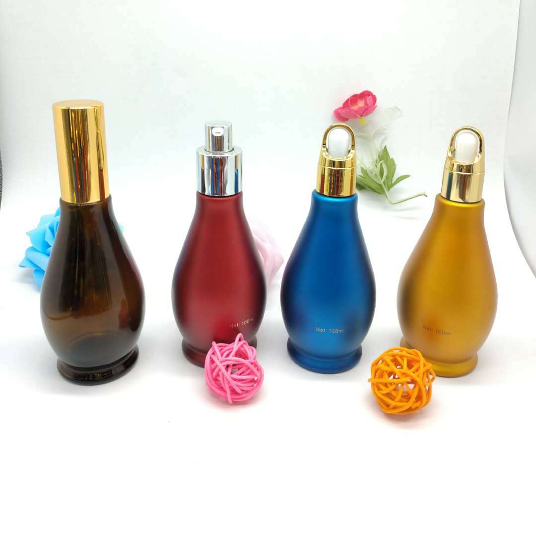 茶色100ml葫芦瓶玻璃瓶30ml透明单葫芦瓶精油瓶化妆品瓶乳液瓶