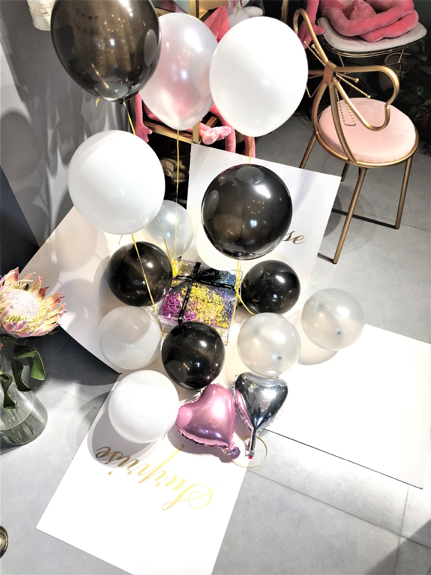 Caja de regalo con globos para TikTok, propuesta de matrimonio, confesión, cumpleaños, San Valentín, regalo sorpresa para novia, regalo festivo