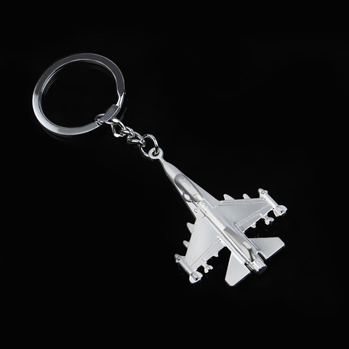 Zinc alloy key simulation small aircraft creative keychain wholesale event gifts aviation industry advertising gifts