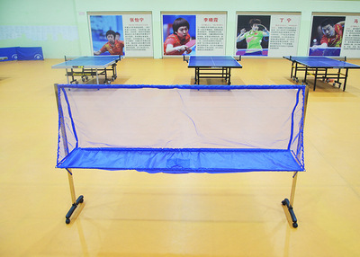 艾森威正品活动式乒乓球集球网发球机训练回收网架挡多球捡球器