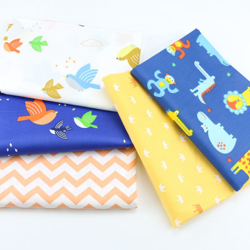 儿童卡通皇冠布料 宝宝幼儿园全棉斜纹印花布料 纯棉家纺面料批发