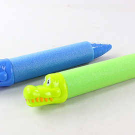 儿童夏天玩具 珍珠棉鳄鱼鲨鱼水炮 沙滩戏水玩具 卡通动物水炮