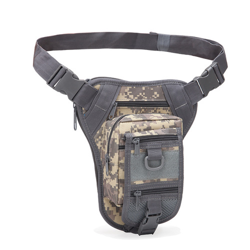 New Okali camouflage outdoor sports waist bag for men and women military fans tactical leg bag waterproof mountaineering riding function bag
