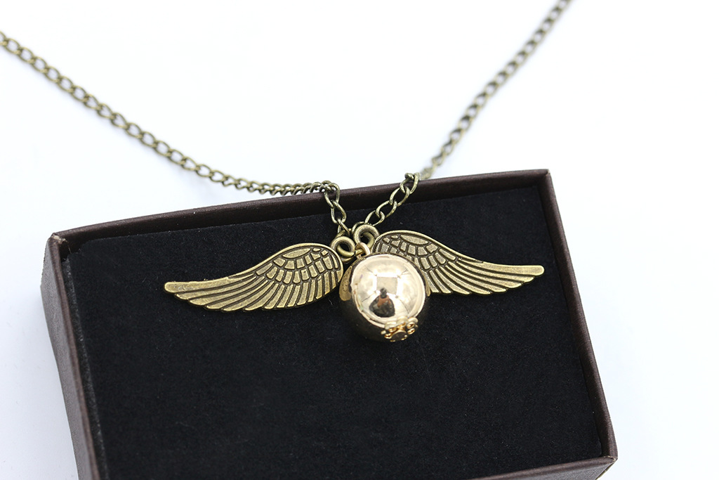 Harry Potter and Deathly Hallows Necklace Angel Wing Necklace Clavicle Chain Wholesale