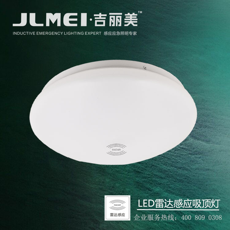 一款智能吸顶灯工厂直销LED雷达微波人体感应灯楼梯过道走廊楼道