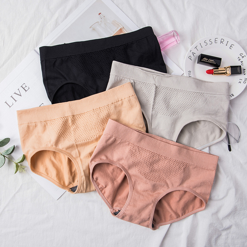 solar system seamless Honeycomb Warm house lady Underwear Warm house massage Hip lady Triangle pants pure cotton Crotch pants 2