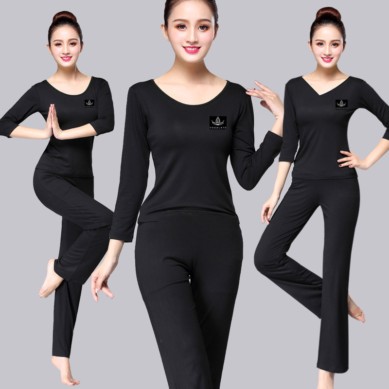 Yoga clothes 2018 new loose long medium short sleeve professional modern dance body clothes practice suit female modal Yoga clothes 2018 new loose long medium short sleeve professional modern dance body clothes practice suit female modal