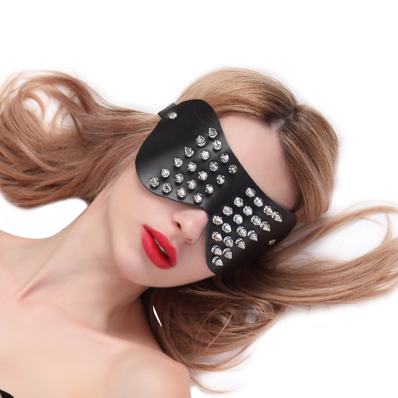 Sexo productos de cuidado de la salud sexy cuero genuino máscara de ojos boca enchufe suministro directo de fábrica punta uñas máscara de piel de vaca máscara de juguete image 1