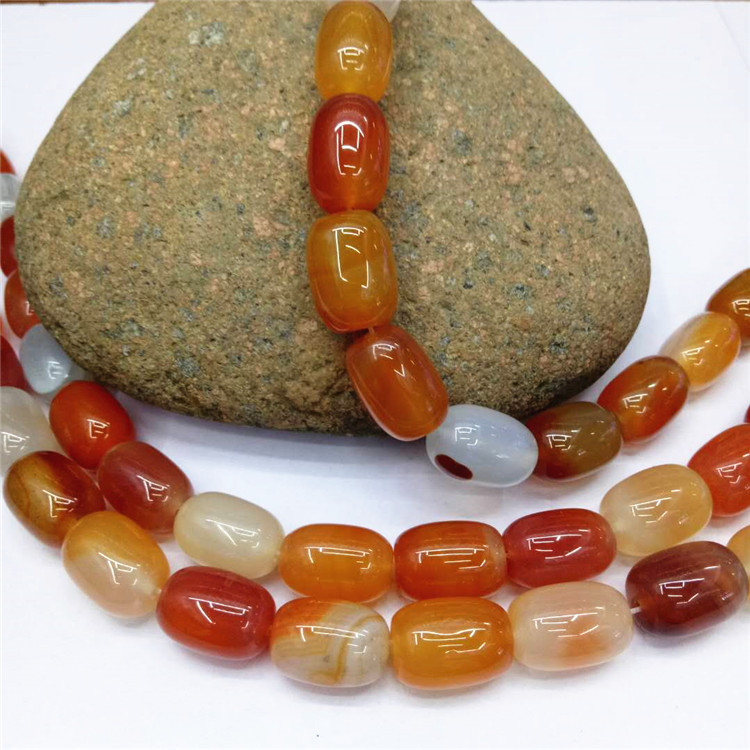 13*18MM natural red agate bucket bead bracelet loose beads semi-finished product wholesale DIY drum bead jewelry matching beads are selling well detail image 7