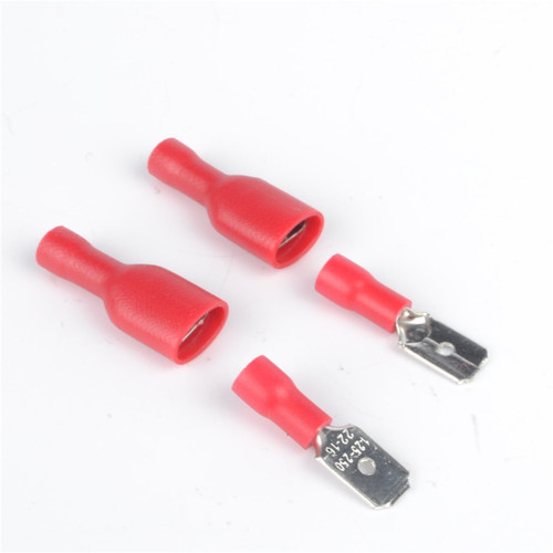 Bunker PVC fully insulated 6.3mm spring insert cold-pressed terminal block 1 set