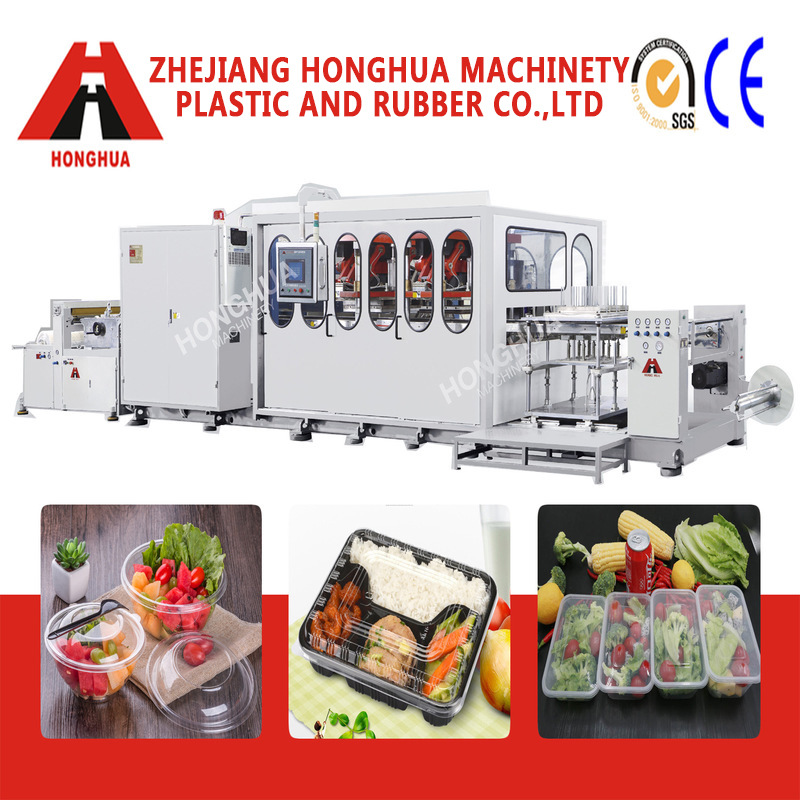 供应出售全新 HSC-750850 塑料热成型机，堆叠自动化程度高。