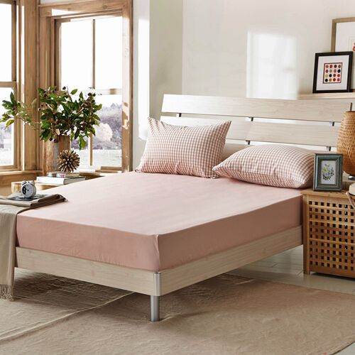 Unprinted washed cotton fitted sheet sheets manufacturer wholesale single product good quality plain cotton simple dust cover Simmons dustproof