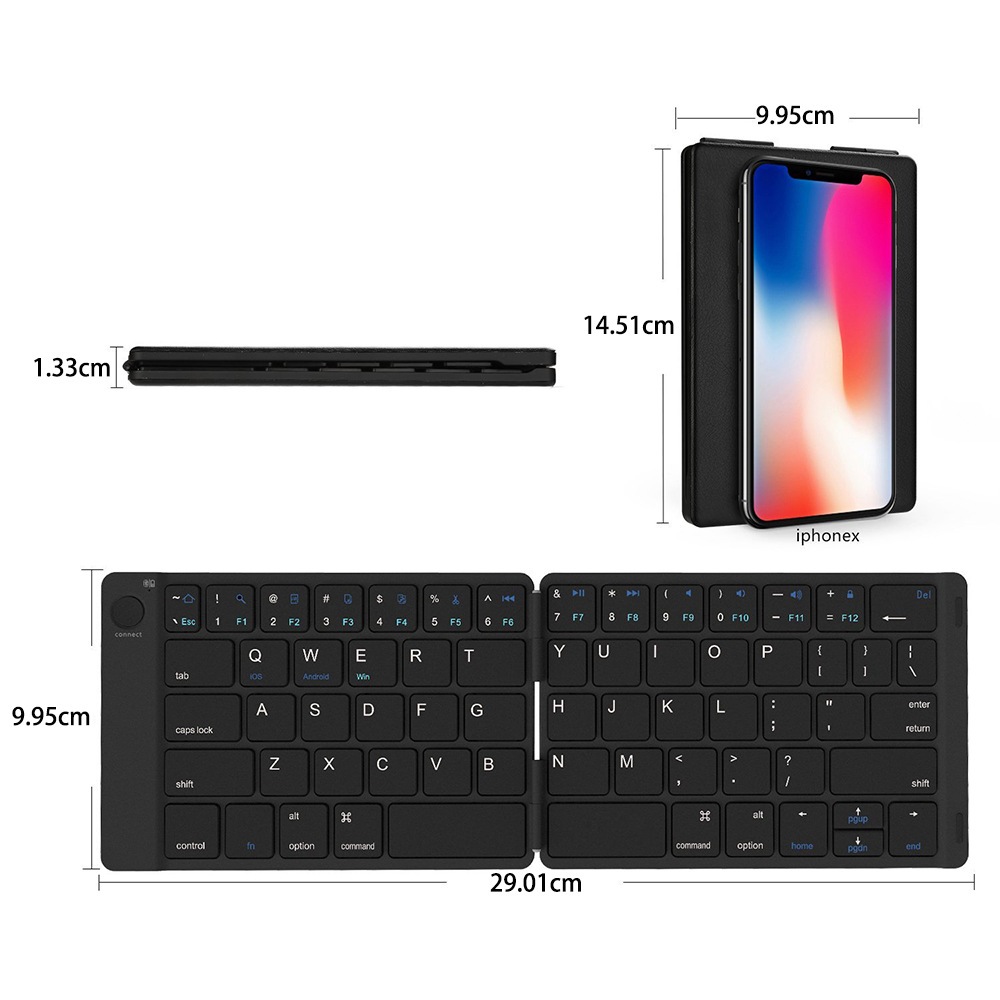 Clavier pour tablette en Cuir de litchi PU + ABS - Ref 3422568 Image 5