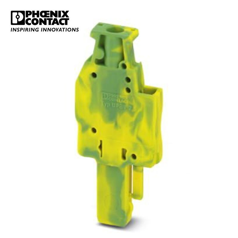 菲尼克斯接线端子针式插头1位黄绿螺钉连接-UPBV 2,5/ 1 GNYE