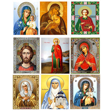 新款5D钻石画 宗教人物贴钻十字绣装饰画 跨境专供厂家直销