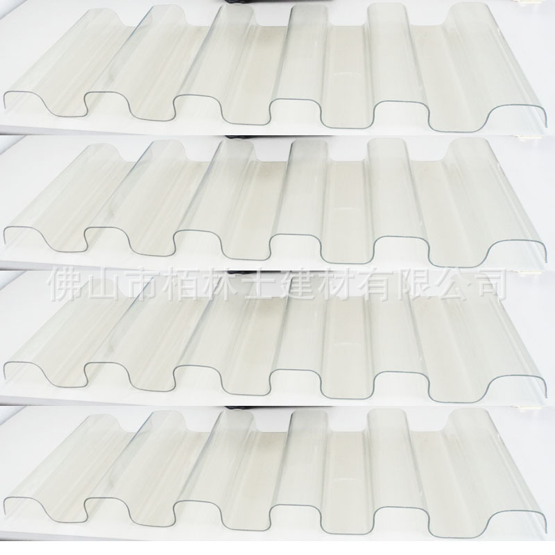 塑料建材屋顶透明瓦采光瓦PC波浪瓦别墅亮瓦筒子瓦彩钢瓦配套亮瓦