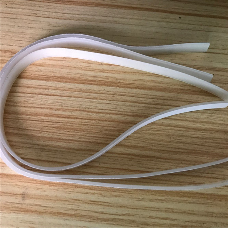 专业生产方形透明黑色硅胶条 门底密封条 玻璃门窗防音自粘条