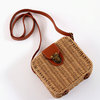 Beach shoulder bag, straw small bag