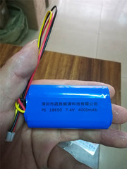 Video machine speaker card speaker mobile DVD universal 18650 charging battery three wires 7.4 volts