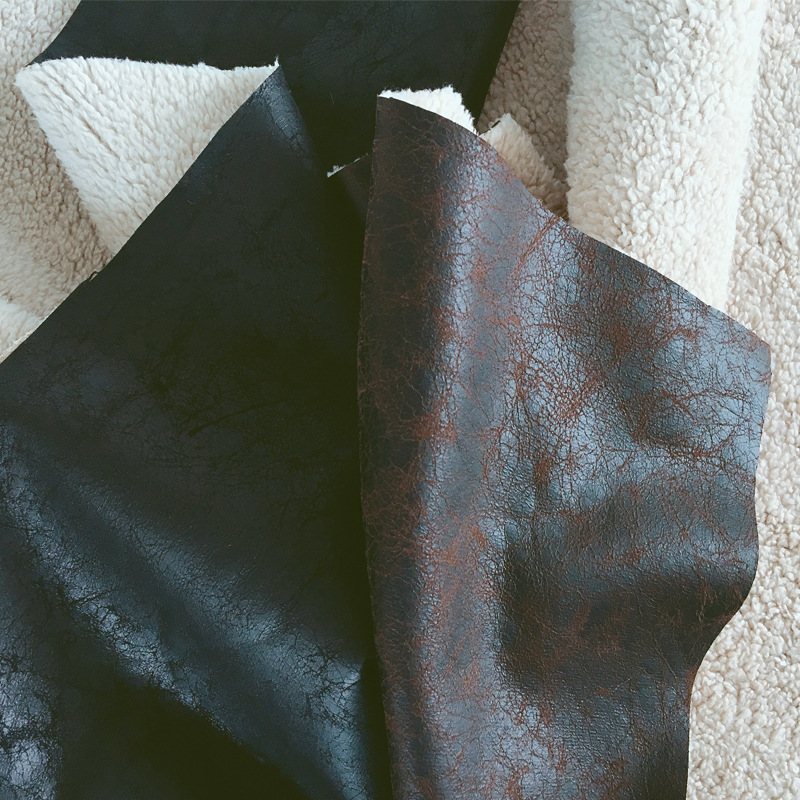 厂家直销 烫金麂皮绒 舒棉绒复合麂皮绒 皮毛一体复合麂皮绒面料