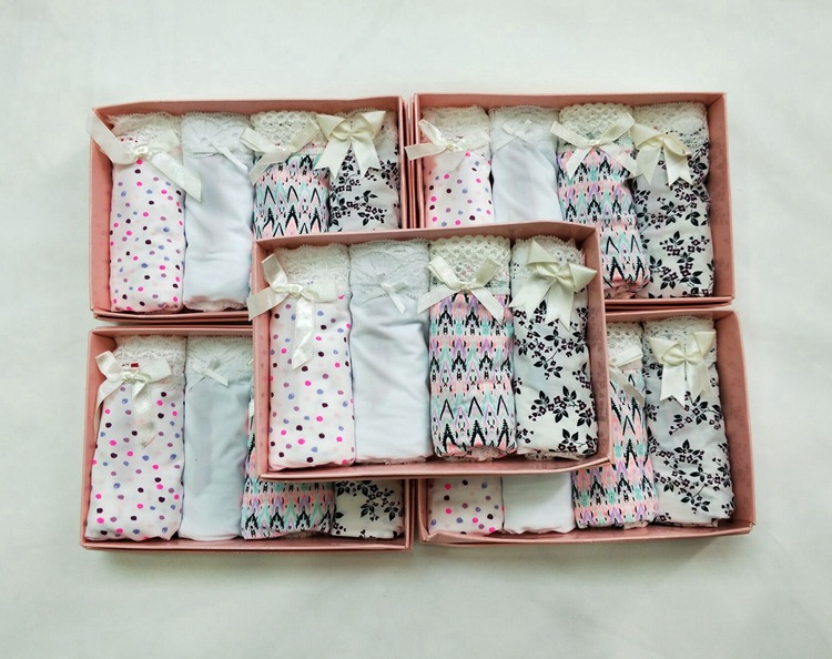 pinkgirl Manufactor Direct selling lady Briefs Foreign trade . box-packed Underwear wholesale