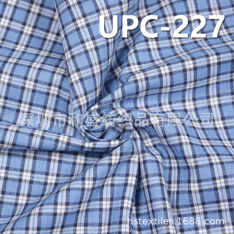 现货现货 UPC-227  棉色织格子布 57/58” 110g/m2