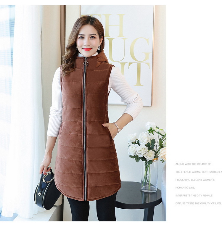 Gilet femme en Peau de pêche - Ref 3317833 Image 19