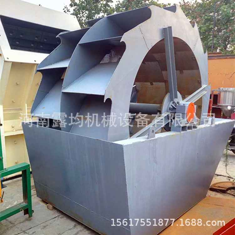 移动水轮式洗砂机  螺旋洗砂机尾部防磨损 轮斗式洗砂机设备