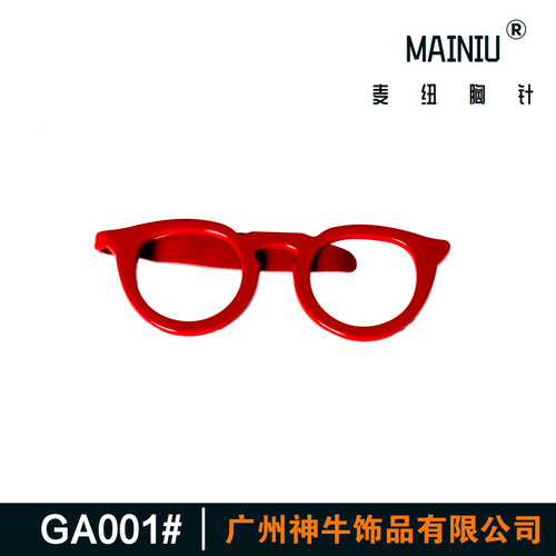 GA001 AliExpress platform model European and American new fashion casual sunglasses glasses tie clip 4 colors optional