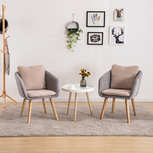 Ghế sofa đơn Bắc Âu học ban công trà cà phê ghế đơn giản hiện đại vải giản dị ghế lười Sofa vải