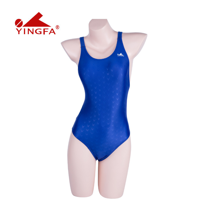 厂家直销英发Y921三角连体泳衣 女士带去水线游泳衣一件代发