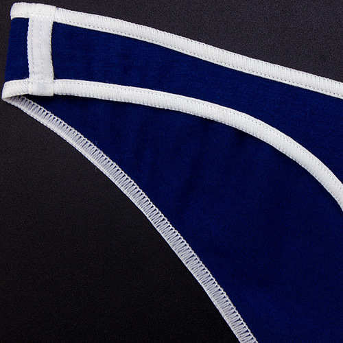 Women's women's underwear sexy cotton sports style contrast edge low waist seamless women's briefs thong