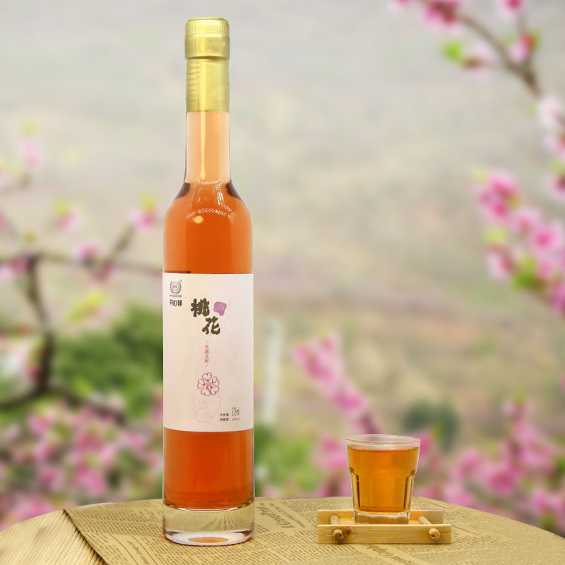 桃花酒水果酒花酒鸡尾酒桃花酿低度酒男女式酒批发厂家加工直销