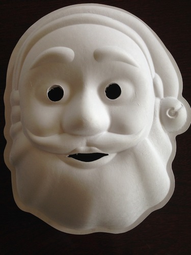 Paper mache mask white blank white mold painting coloring Halloween kindergarten DIY materials toys wholesale