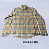 pure cotton Burberry shirt men and women Same item customized Scotland Rainbow bar shirt On behalf of Plaid shirt