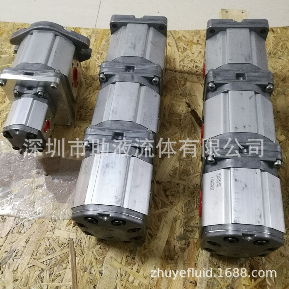 马祖奇Marzocchi双联齿轮泵GHP3A-D-50-S1-E+GHPP3A-D-30-E