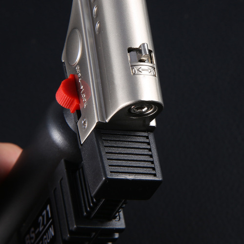 Personalized Trendy Metal Inflatable Windproof Lighter, High-Temperature Resistant Straight Spray Welding Gun, Kitchen Appliance Wholesale