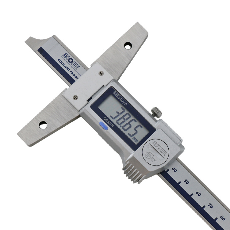 日本三丰571-251-10 252 253数显深度卡尺0-150 200 300mm防水尘