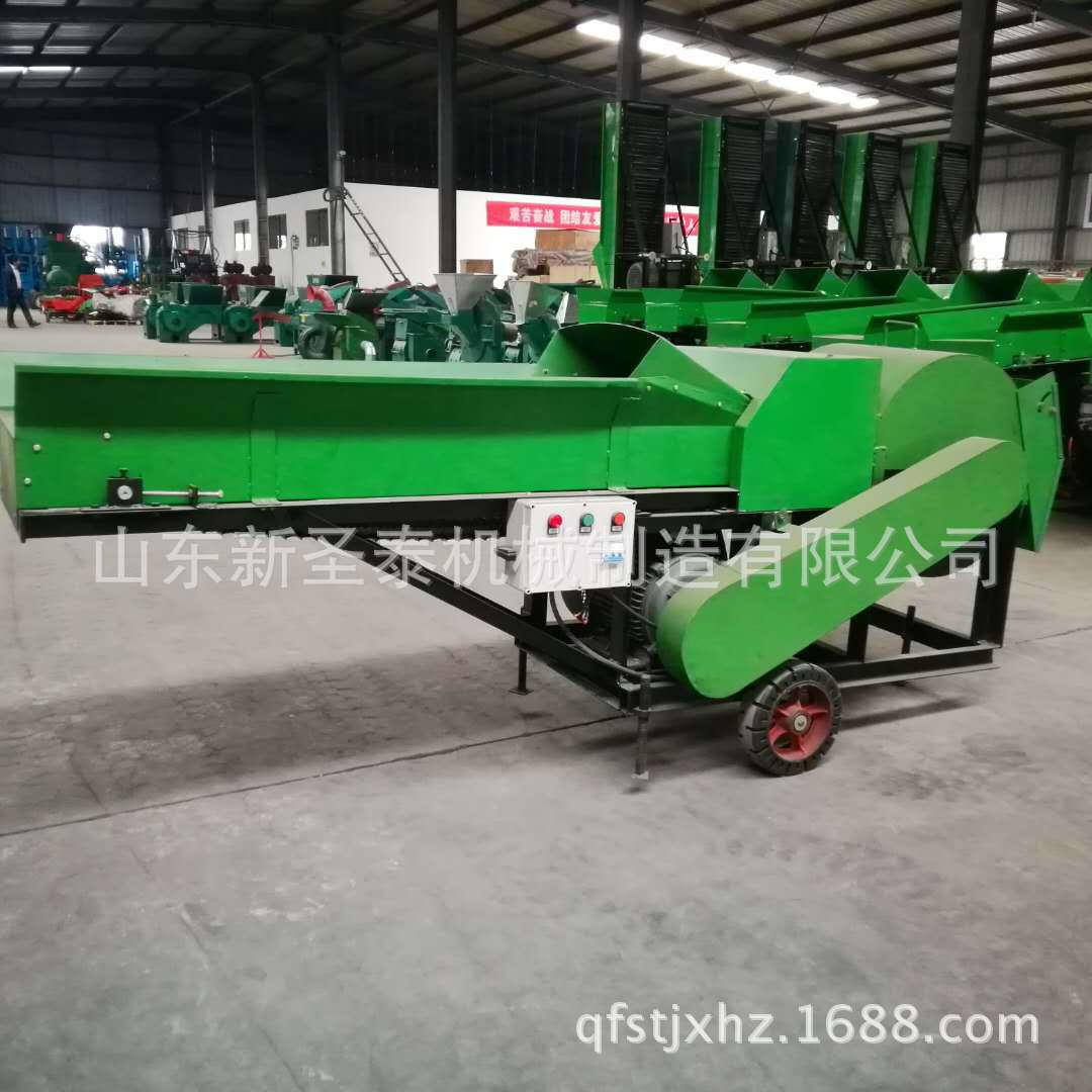 秸秆饲料揉丝机工作视频 链条自动进料揉搓机 饲料加工设备