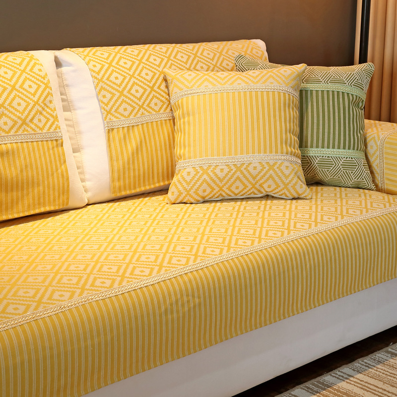 美式棉麻秋冬沙发垫布艺防滑坐垫四季通用简约现代沙发巾套罩全盖|ru