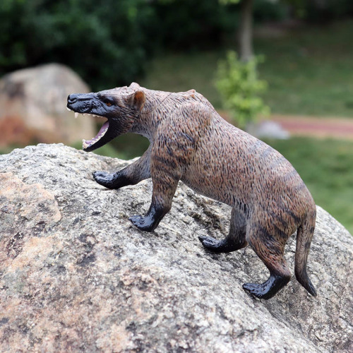 Cross-border solid simulation wild animal wolf model Ice Age prehistoric creature dire wolf model children's toys