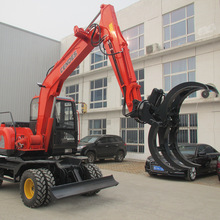 山西总经销各种型号抓木机   各种型号抓钢机  轮胎挖掘机/抓木机