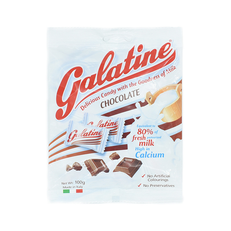 Italy GALATINE Squeak Milk tablet baby Milk sugar Calcium Lit 100 Grams of chocolate flavor