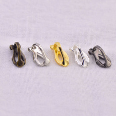 Painless ear clip triangle clip without hanging simple ear jewelry DIY handmade earrings small accessories jewelry accessories