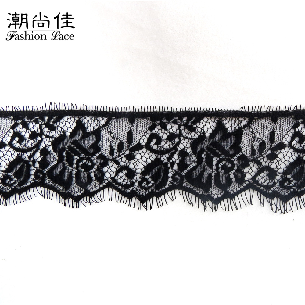 6.5cm单边茉莉花现货花边 厂家直供新款精美女装缝纫蕾丝花边内衣
