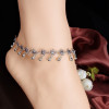 Retro metal accessory, ankle bracelet with tassels, European style, simple and elegant design