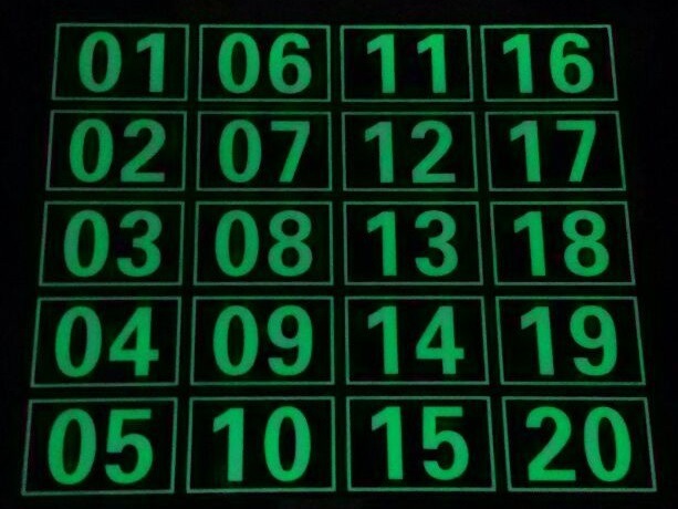 定做夜光门牌号号码自发光宿门号牌家用门牌数字铝制荧光门牌制作